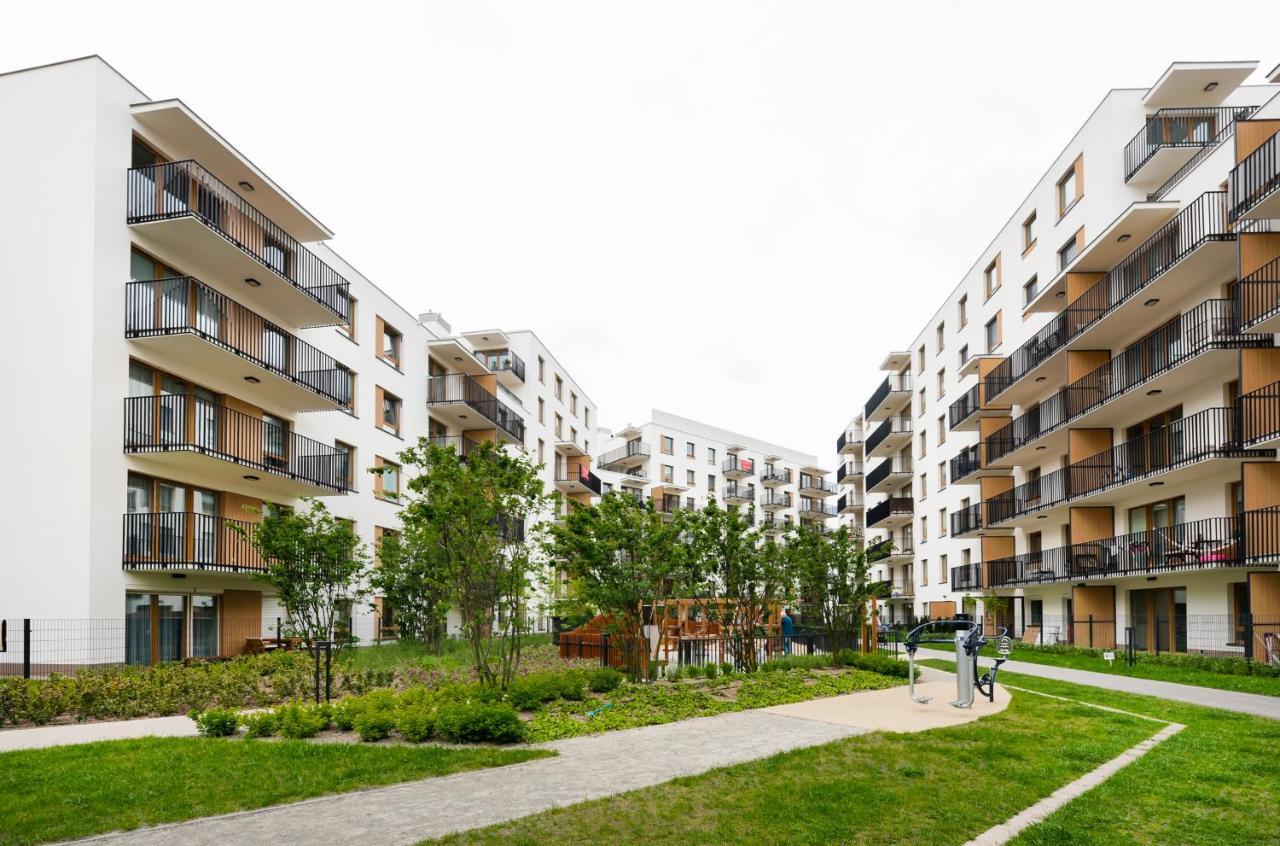 Wola Skwer Happy Apartment Warschau Exterior foto