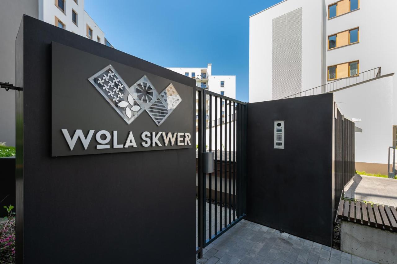 Wola Skwer Happy Apartment Warschau Exterior foto
